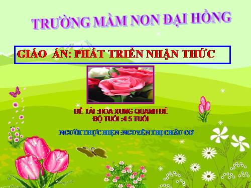 hoa xung quanh be