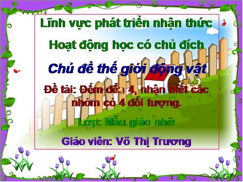 Toán: Đếm đến 4