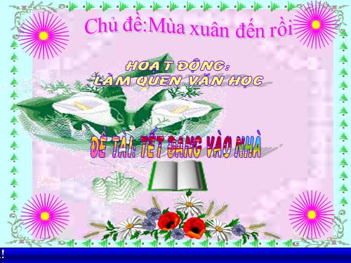 THƠ-TẾT ĐANG VÀO NHÀ