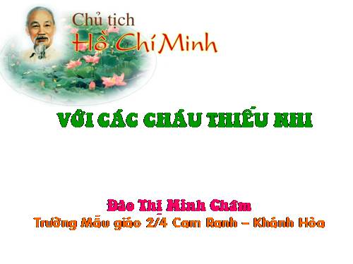 Bác Hồ với thiếu nhi