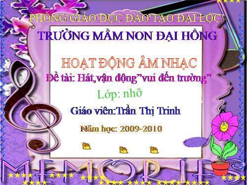 am nhac truong mam non