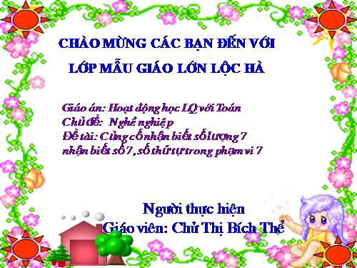 hd phat trien nhan thuc: Toan so 7 chu de nghe nghiep