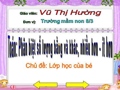 TOAN So luong bang va khac, nhieu hon it hon