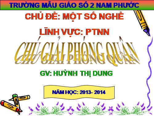 thơ chú giải phóng quân