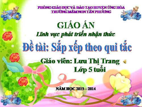 sắp xếp theo qui tắc