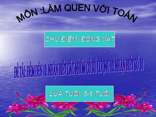 lam quen với toán