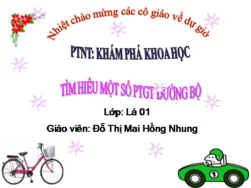 KPKH: Một số ptgt đường bộ