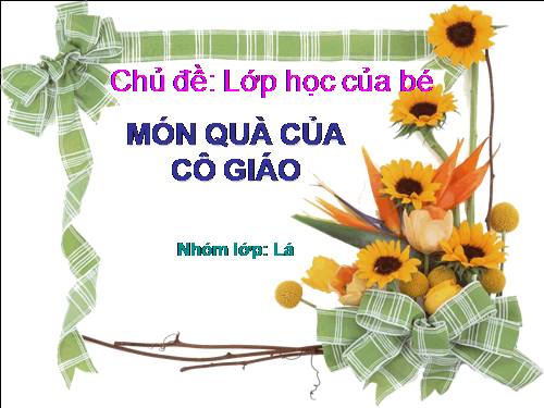 Mon qua co giao