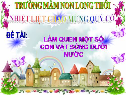 DONG VAT SONG DUOI NUOC