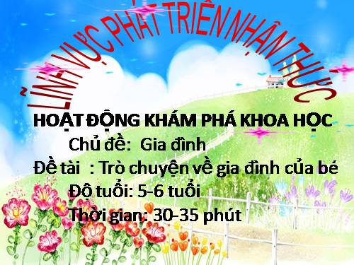 KPKH: trò chuyện về gia đình của bé