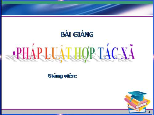 Pháp luật HTX