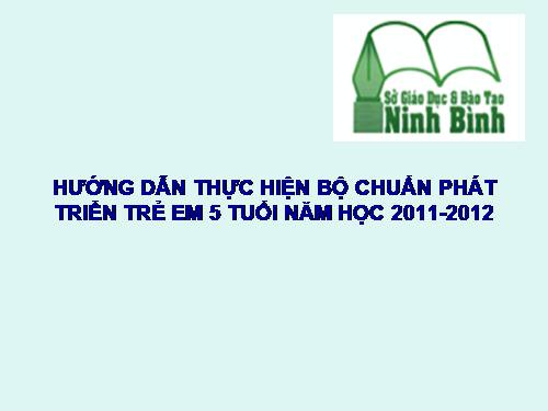 bài giảng bộ chuẩn trẻ em 5 tuổi