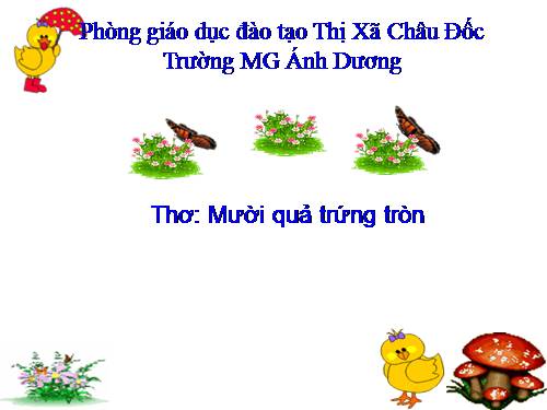 Thơ: Mười quả trứng tròn