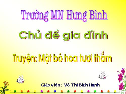 mot bo hoa tuoi tham