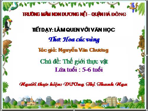Thơ hoa cuc vang