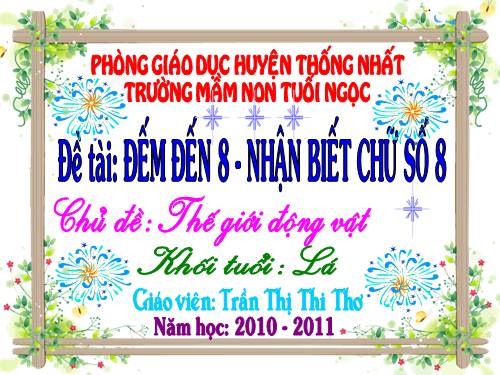 tiet mau -So 8 - The gioi dong vat