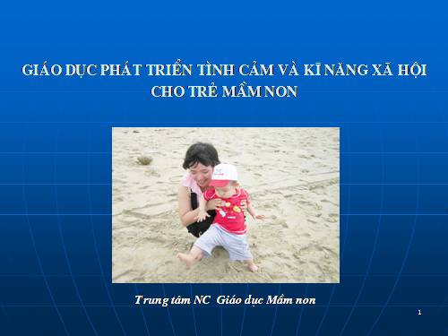 Giáo dục tình cảm xã hội