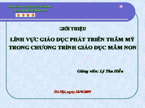 Giáo dục thẩm mỹ