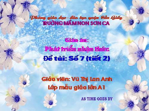 Bài giảng PTNT: Số 7 (tiết 2)