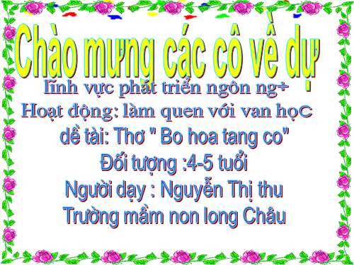BAI THO BO HOA TANG CO