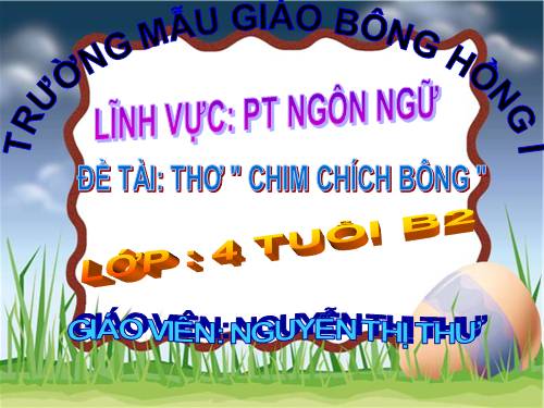 bai giang tho chim chich bong