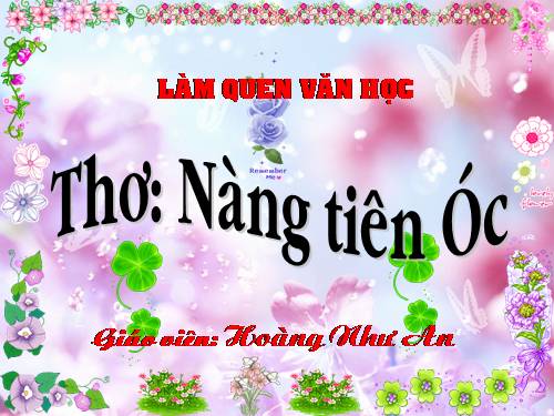 làm quen văn học:Nàng tiên óc