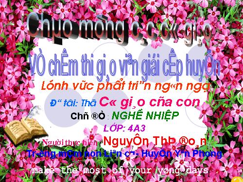 Bài thơ "Cô giáo của con"