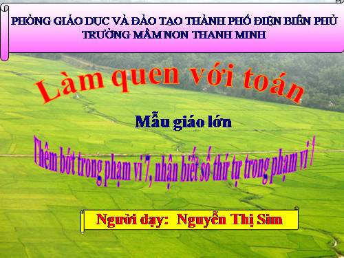 Làm quen với toán: Số 7