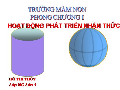 khối cầu khối trụ