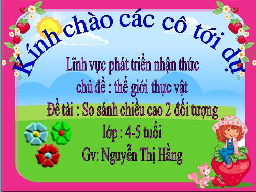 so sánh chiều cao 2 đối tượng