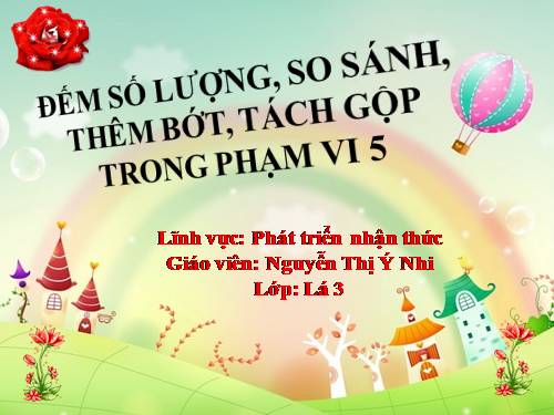 Làm quen với Toán (5 tuổi)