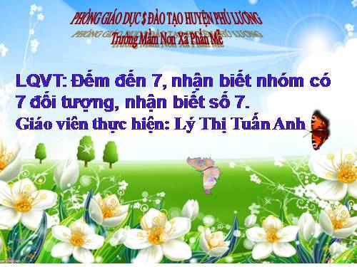 Làm quen với Toán (5 tuổi) số 7 tiết 1