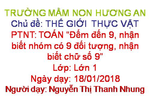 đếm đến 9