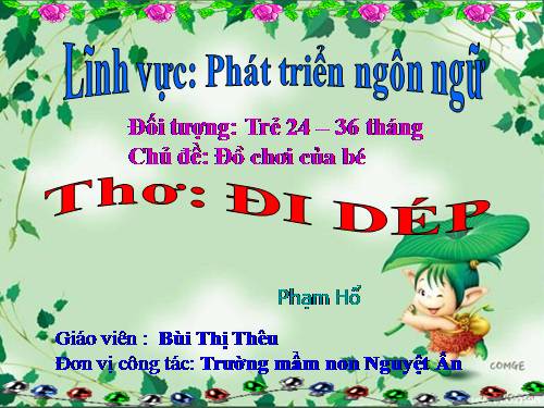 giáo an nhà trẻ