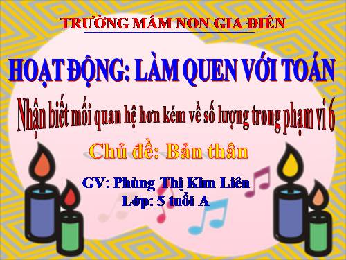 Số 6 ( Tiết 2 - chủ đề Bản thân)