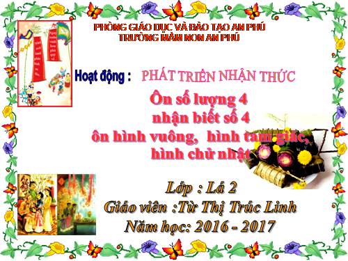 ôn số lượng 4, ôn hình vương, tam giác, chữ nhật