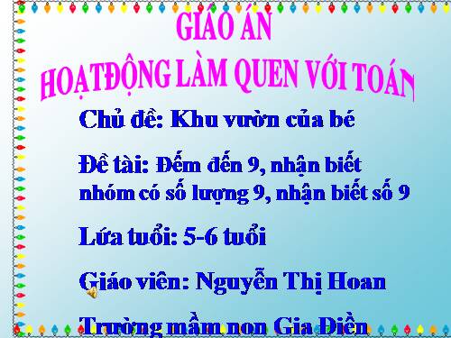 Làm quen với toán