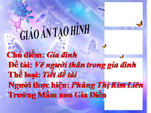 TẠO HÌNH: VẼ NGƯỜI THÂN TRONG GIA ĐÌNH