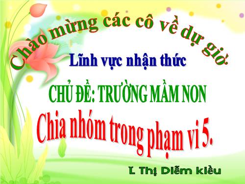 giáo án mầm non