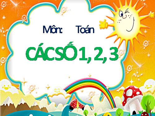 Các số 1, 2, 3