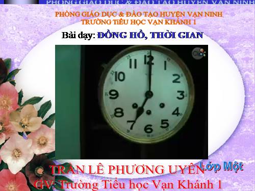 Đồng hồ. Thời gian