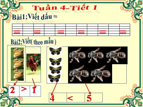 Bằng nhau. Dấu =