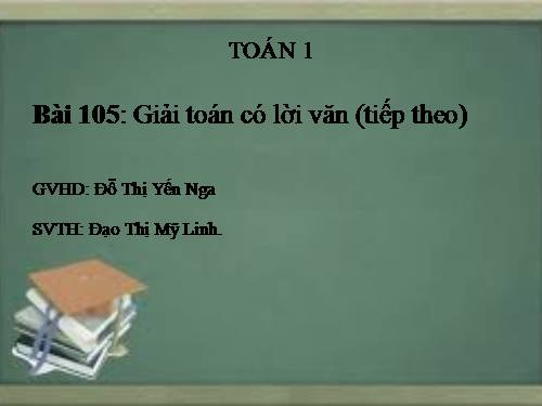 Giải toán có lời văn (tiếp theo)