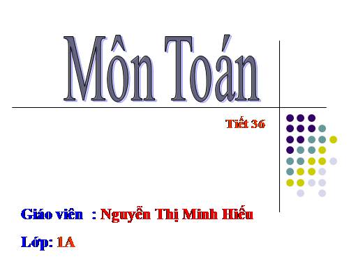 Phép trừ trong phạm vi 3