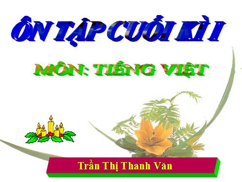 ôn tập cuối học kì 1