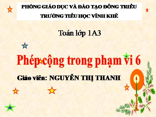 Phép cộng trong phạm vi 6