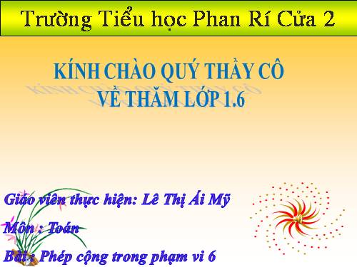 Phép cộng trong phạm vi 6