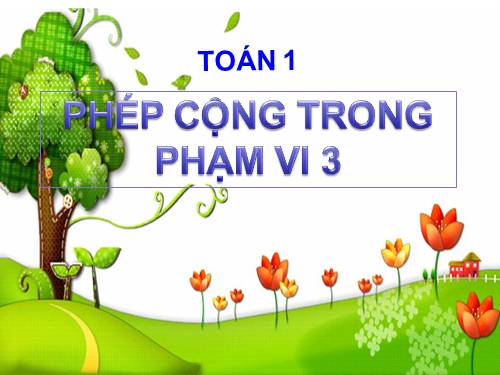 Phép cộng trong phạm vi 3