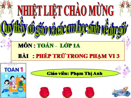 Phép trừ trong phạm vi 3