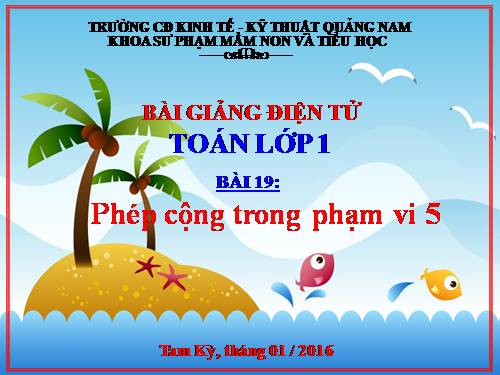 Phép cộng trong phạm vi 5